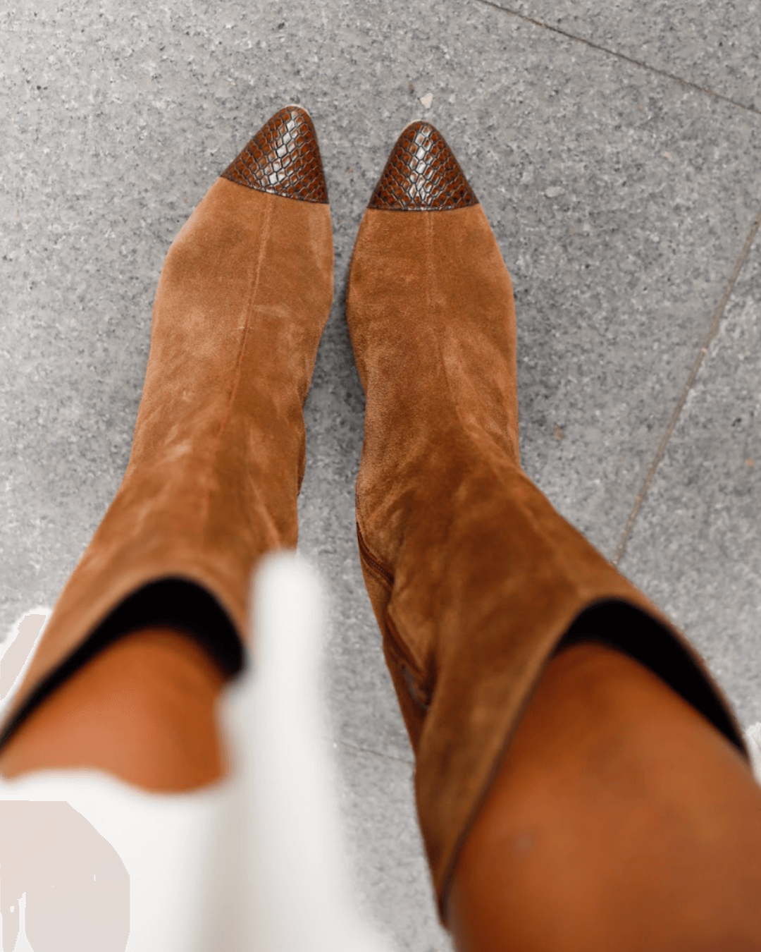Colette™ | Wysokie Zamszowe Botki