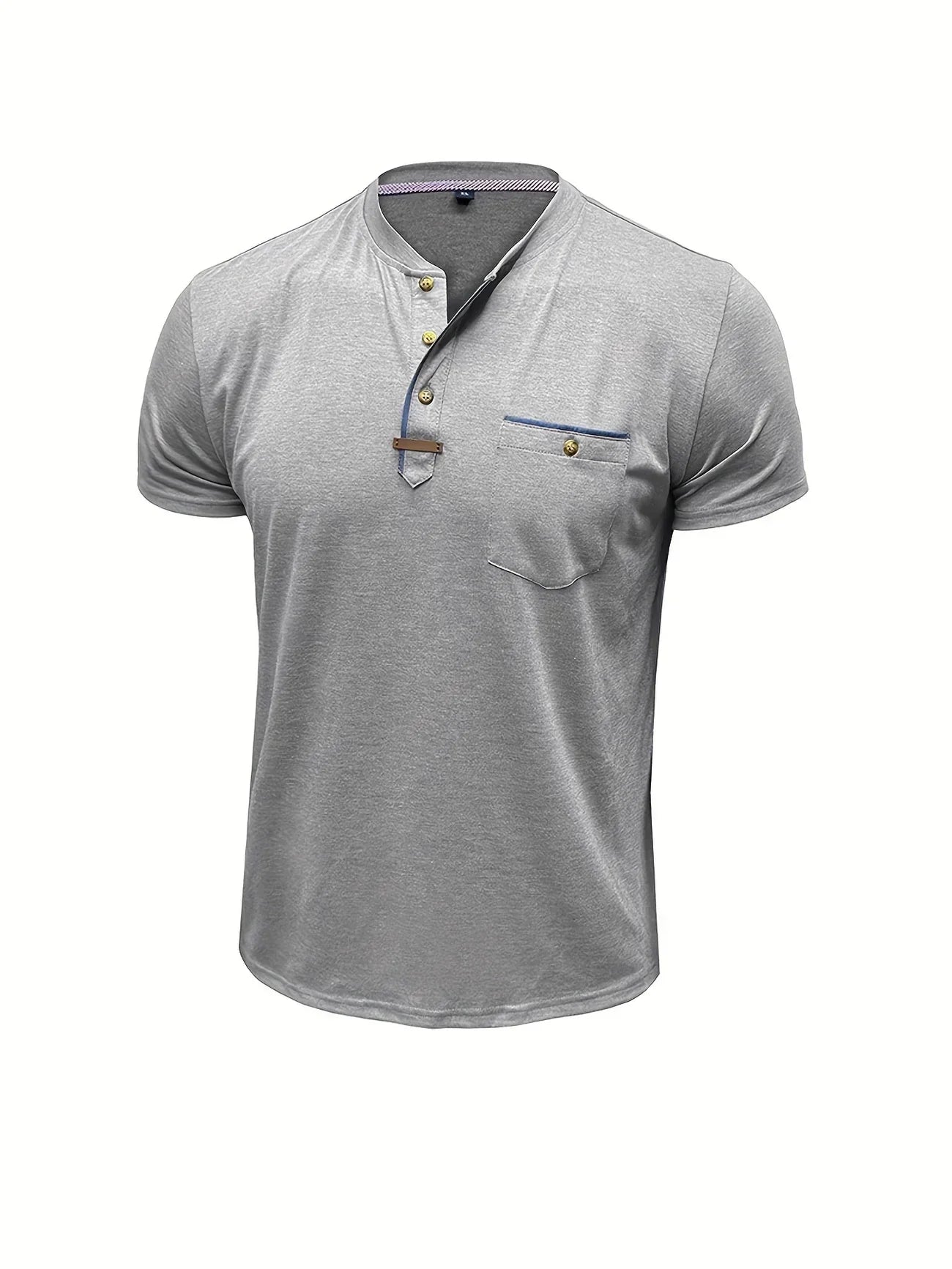 Savrani™ | Elegancka koszulka z okrągłym dekoltem i kieszenią