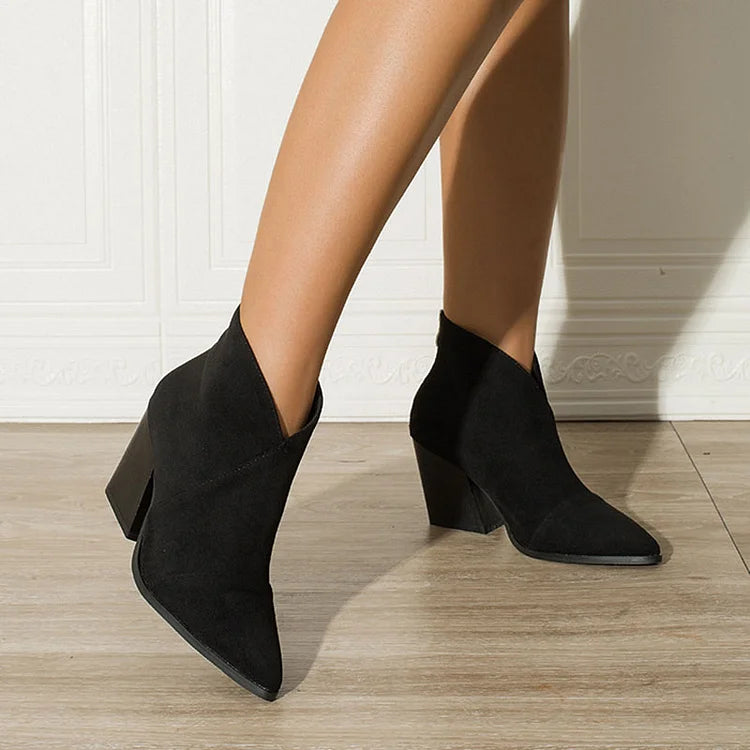 Céline™ | Eleganckie botki z zamszu
