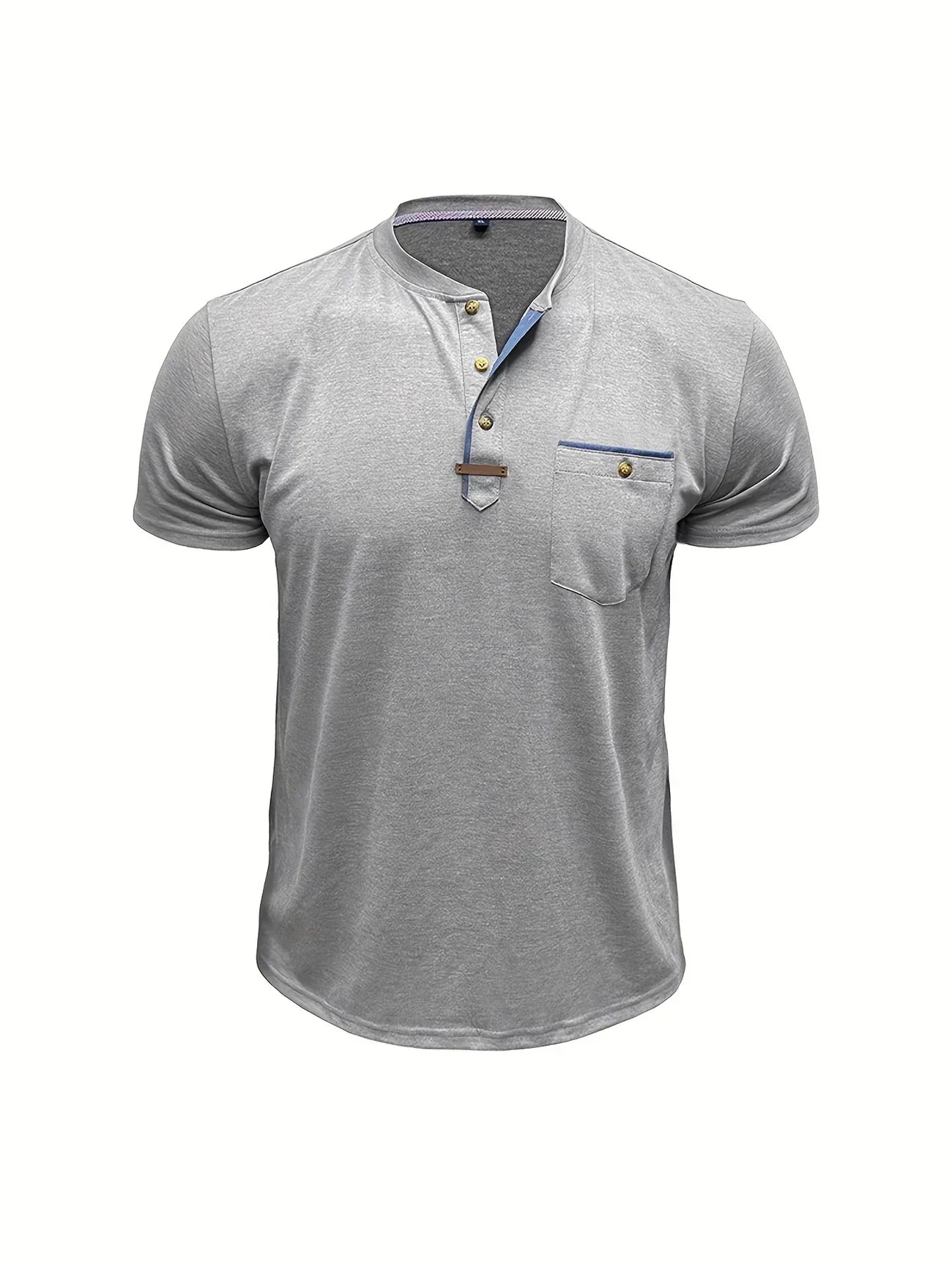 Savrani™ | Elegancka koszulka z okrągłym dekoltem i kieszenią
