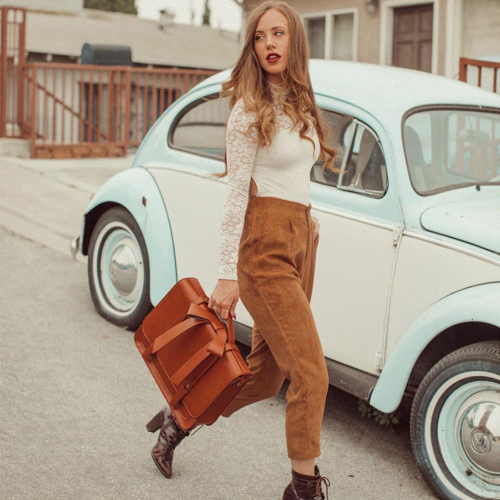 Knoten | Torba Retro Twist w Niebiesko-Różowym