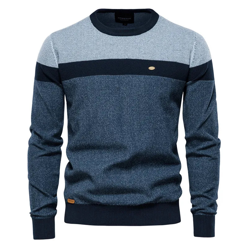 Étienne™ | Nowoczesny Sweter z Okrągłym Dekoltem