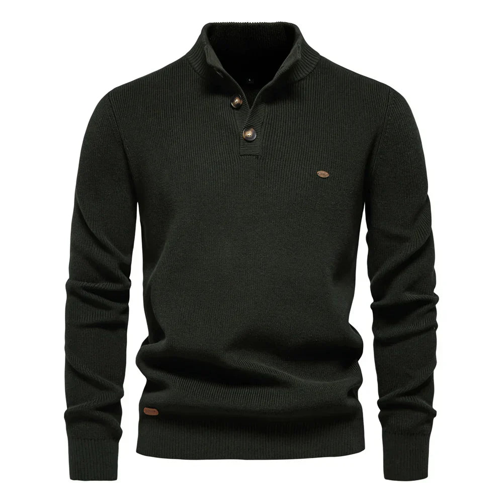 Damien™ | Elegancki Sweter z Wyższym Kołnierzem