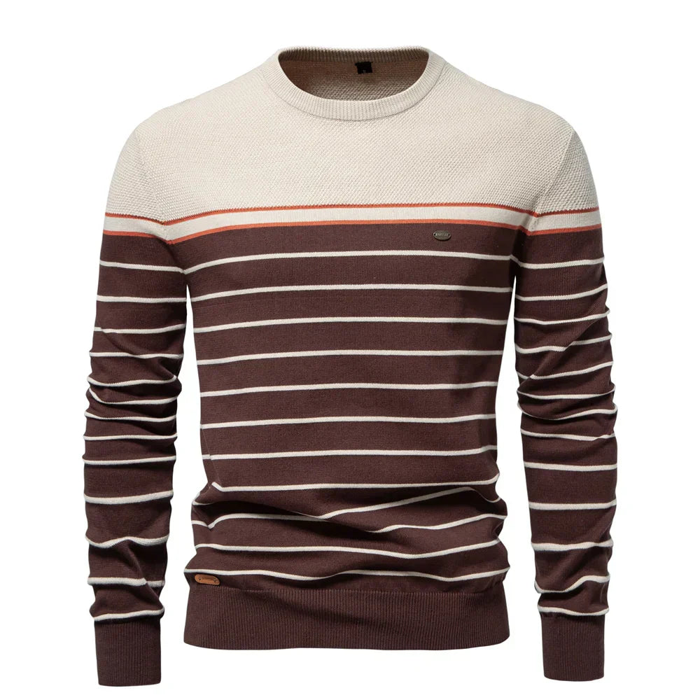 Adrien™ | Sweter w paski marynarski