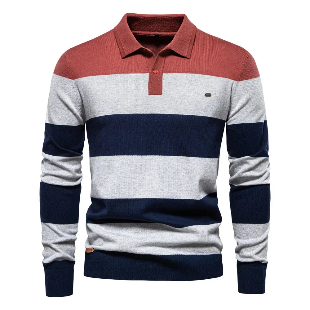 Theo™ | Sweter w Cienkie Paski