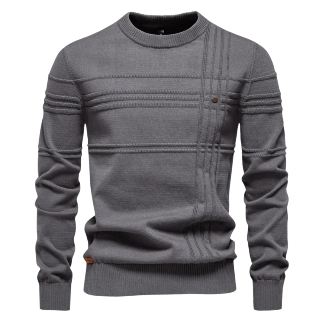 Lucas™ | Elegancki sweter w kratę