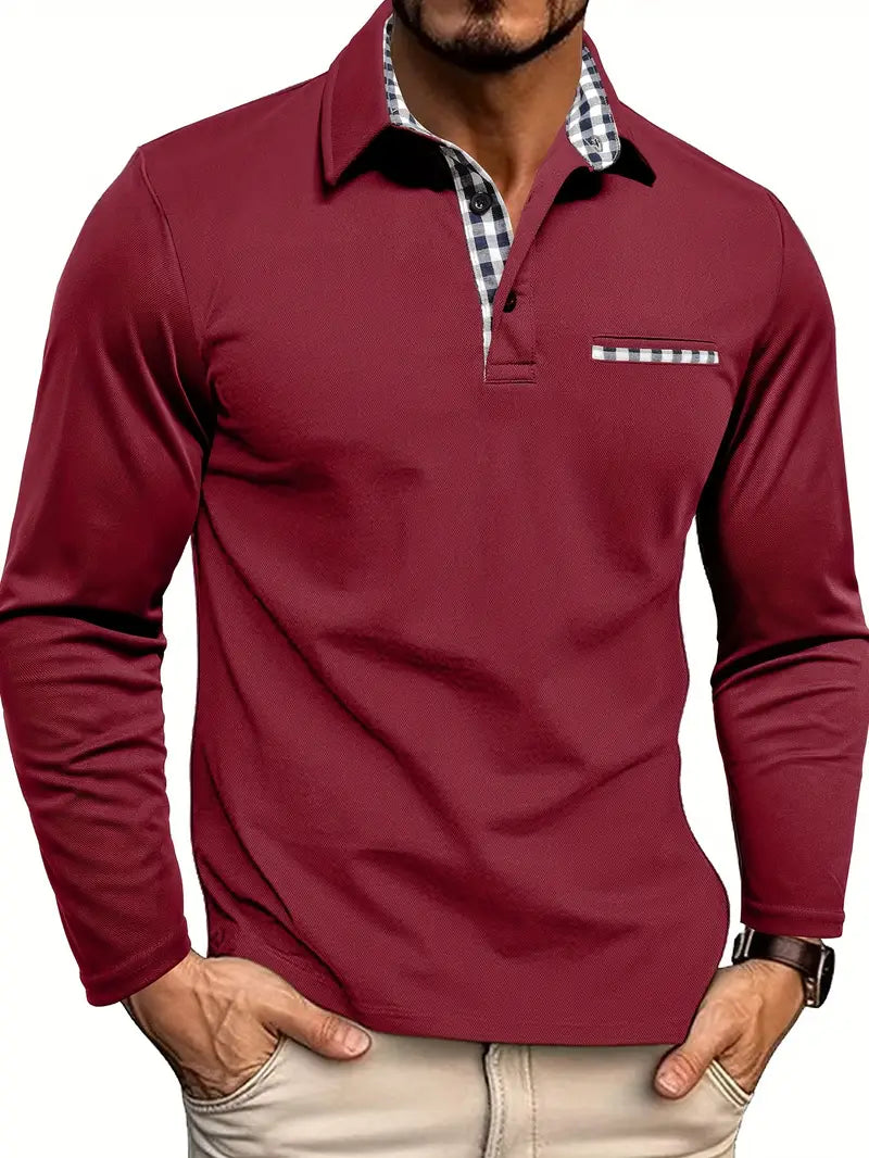 Jakub – Poloshirt z długimi rękawami