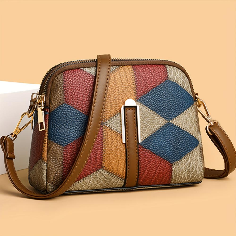 Clio | Mini Torebka Na Ramię Patchwork