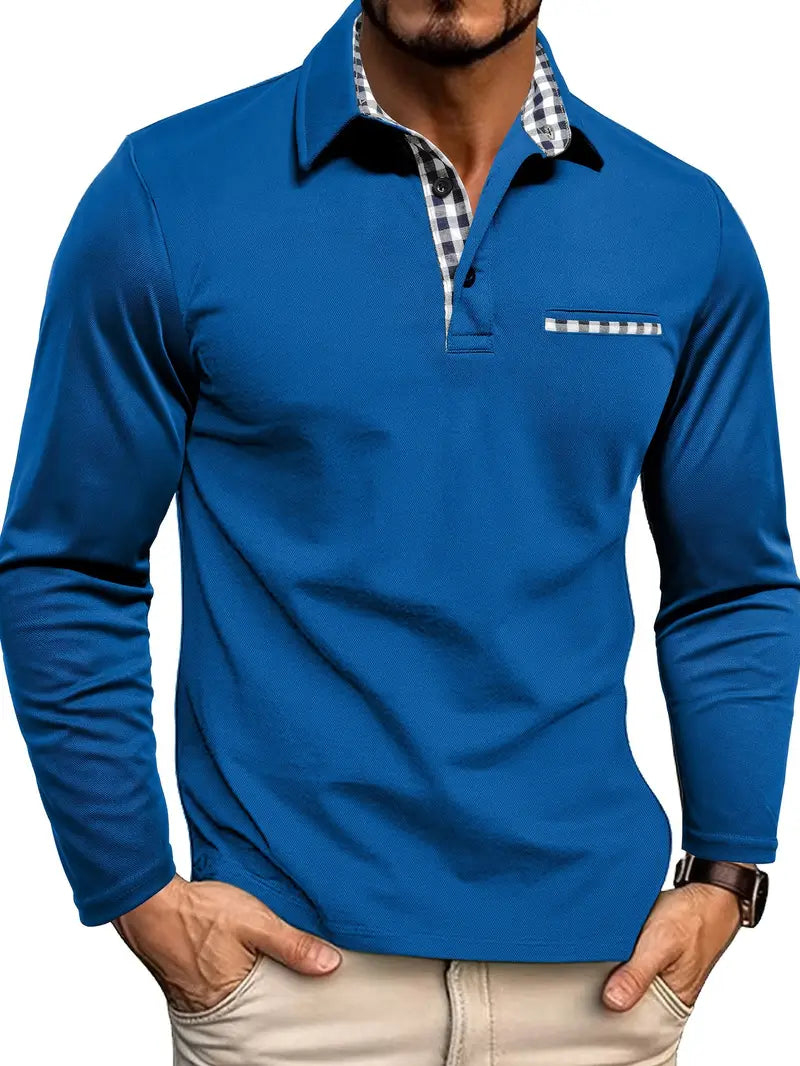 Jakub – Poloshirt z długimi rękawami