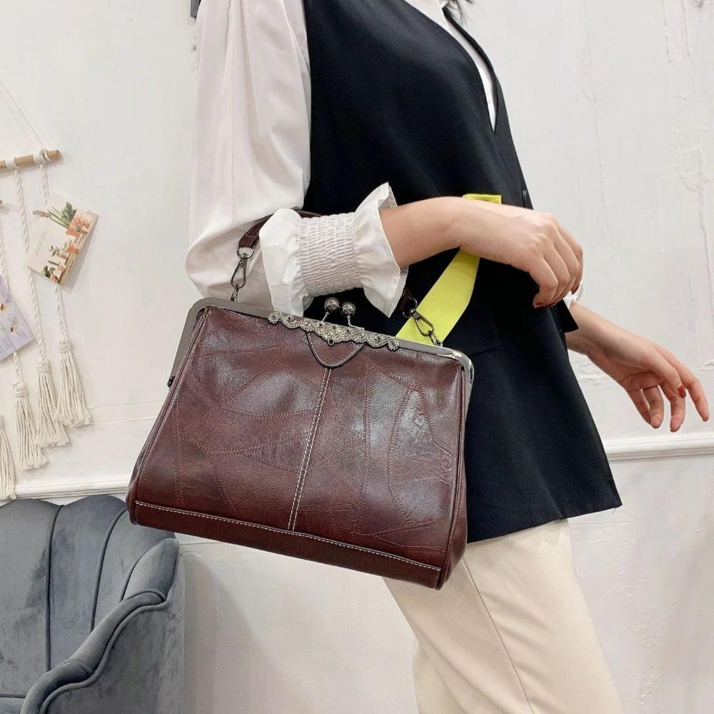 Mila | Vintage torba ponadczasowa z eleganckim zapięciem na klapkę