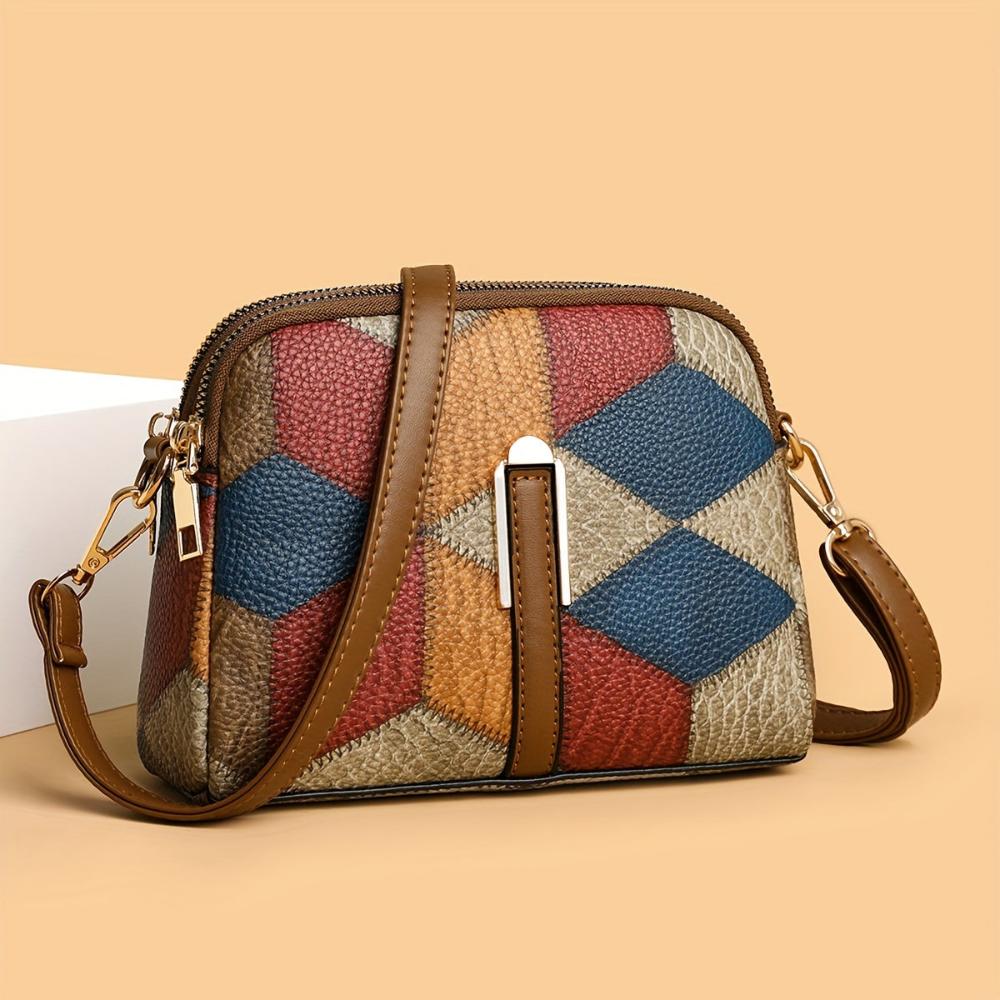 Clio | Mini Torebka Na Ramię Patchwork