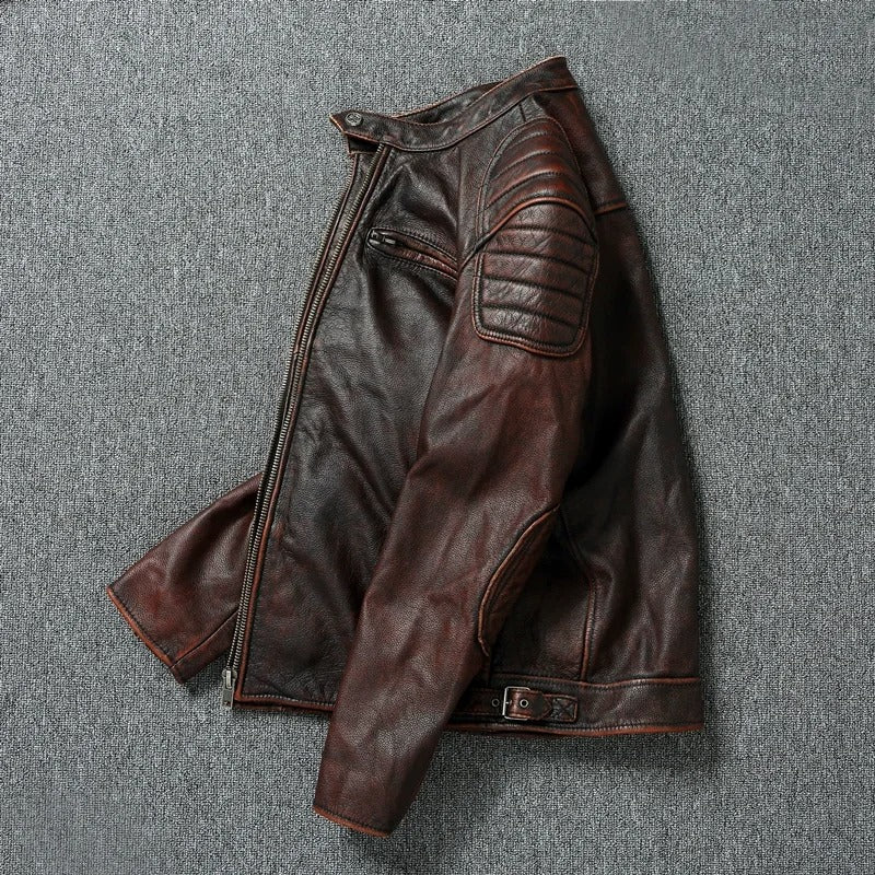 Yorven – Miejska Skórzana Kurtka w Stylu Vintage
