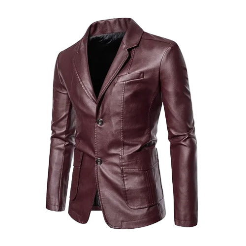 Lorienn – Skórzana Kurtka Business Casual na Zamek