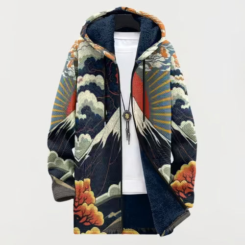 Hiro | Bluza z kapturem Mountain Sunrise