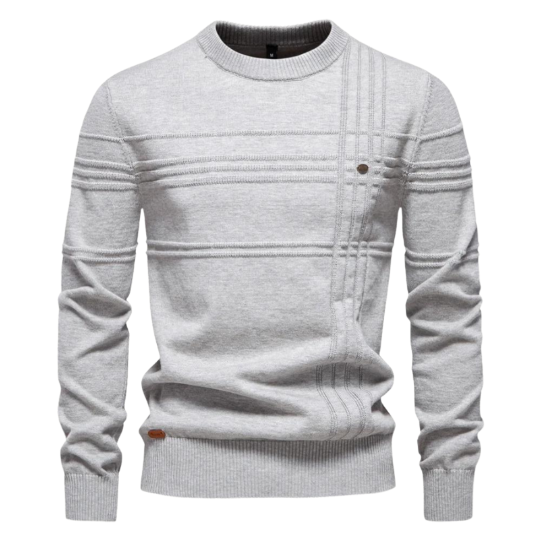 Lucas™ | Elegancki sweter w kratę