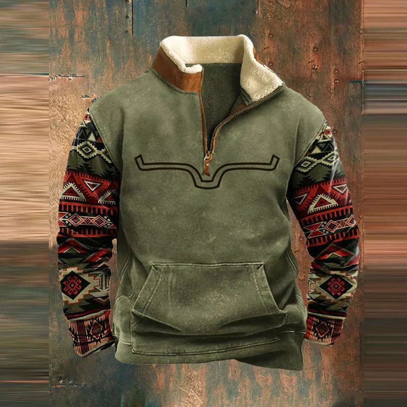 Tomasz™ | Polarowy Pulower z Kwartowym Zamkiem