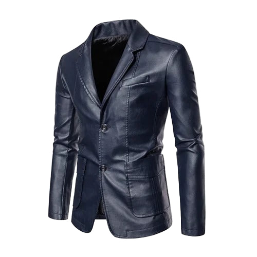Lorienn – Skórzana Kurtka Business Casual na Zamek